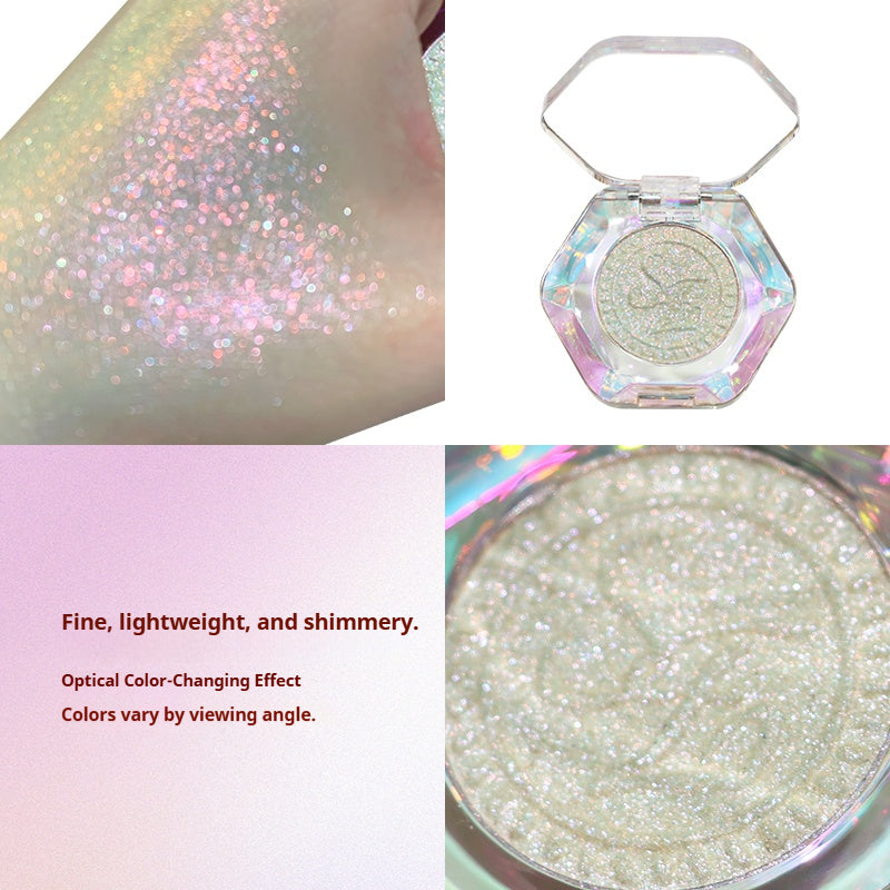 SheenEffect × DANAZANA Co-Branded Optical Chameleon Eyeshadow - Crystal Fine Shimmer, Aurora Rose, Limited Edition