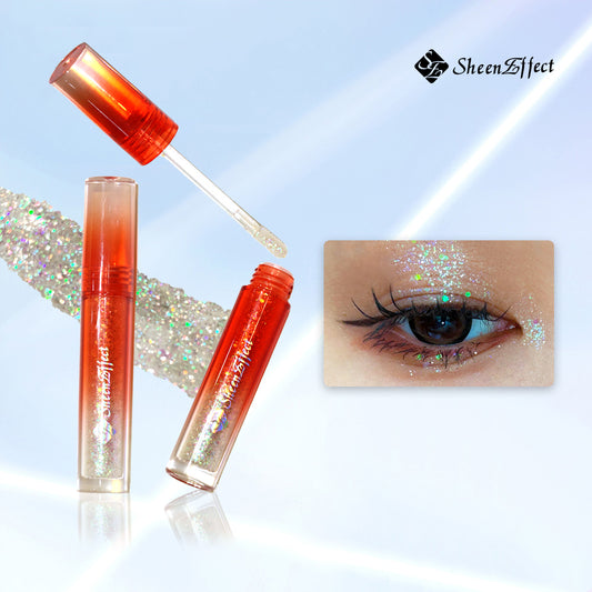 SheenEffect liquid eye shadow monochrome ultra fine flash laser sequins pearlescent clear and delicate clothing Lying silkworm highlights