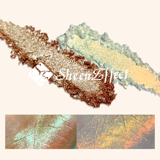DANAZANA Collaboration × SheenEffect Optical Chameleon Monochrome Eyeshadow - Lustrous Sparkling Crystal-Transparent Makeup