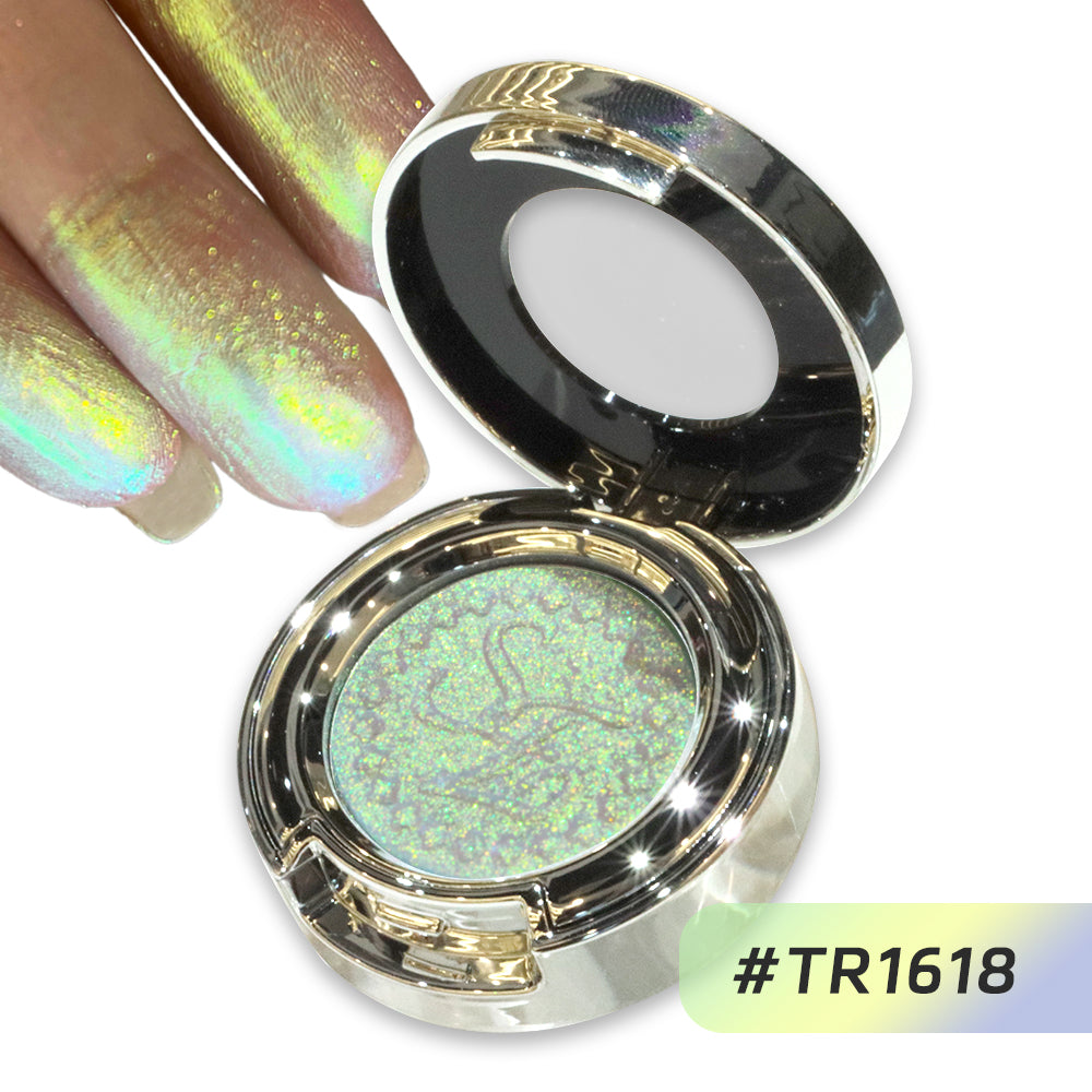 Sheen Effect Chameleon Monochrome Eyeshadow with Refined Shimmer and Glitter for Daily Natural Makeup