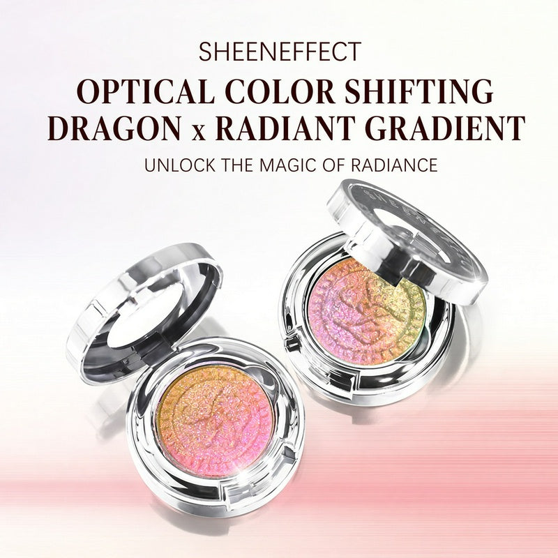 SheenEffect Holographic Gradient Eyeshadow & Highlighter, Intense Glitter Pearl