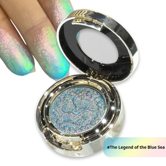 Sheen Effect Chameleon Monochrome Eyeshadow with Refined Shimmer and Glitter for Daily Natural Makeup