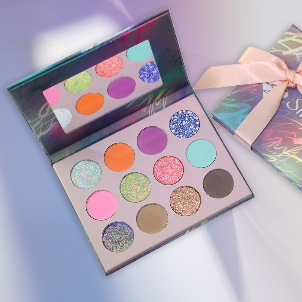 Тени для век Sunfeld Optical Chameleon Monochrome Highlight Novice Daily Light Makeup Universal White Summer Mome Tea