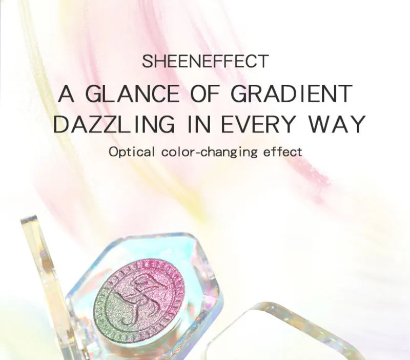 SheenEffect Chameleon Gradient Eyeshadow - Gradient Color, Blush & Highlighter 2-in-1