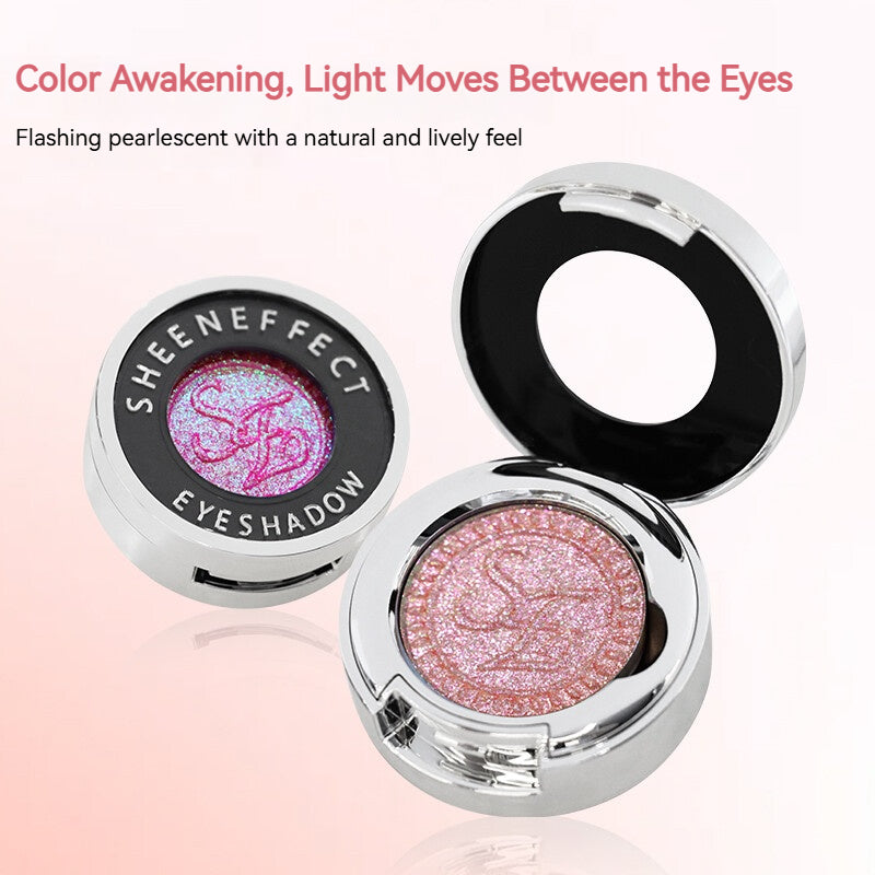 New Color SheenEffect Chasing Light Series Chameleon Eyeshadow Explosive Glitter Pearlescent Highlighter for Beginners Daily Light Makeup
