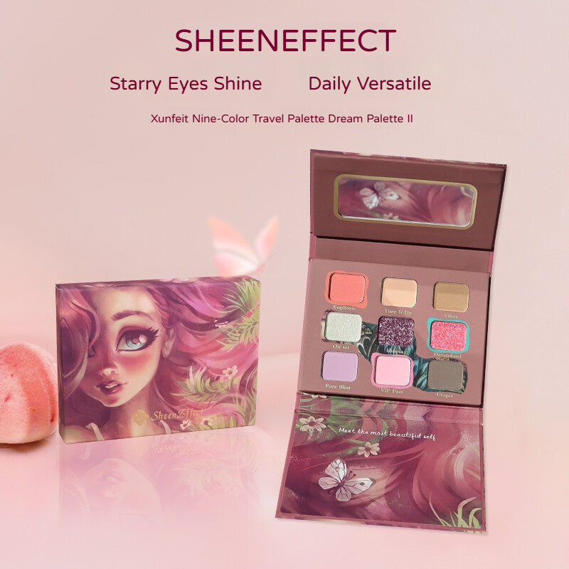 SheenEffect SheenEffect Nine-Color Travel Palette(Eye Shadow, Contour & Base)