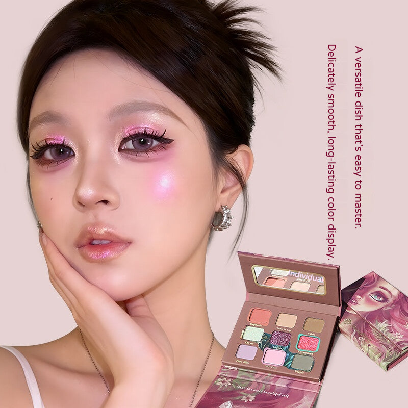 SheenEffect SheenEffect Nine-Color Travel Palette(Eye Shadow, Contour & Base)