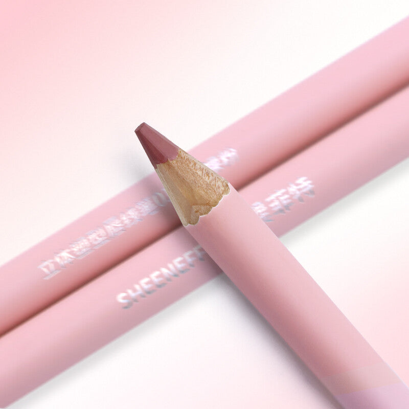 SheenEffect 3D Lip Sculpting Liner, defines lip shape, in a matte nude rose-pink shade