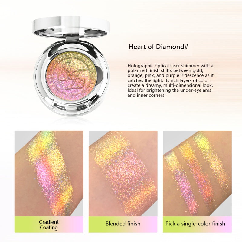 SheenEffect Holographic Gradient Eyeshadow & Highlighter,  Intense Glitter Pearl