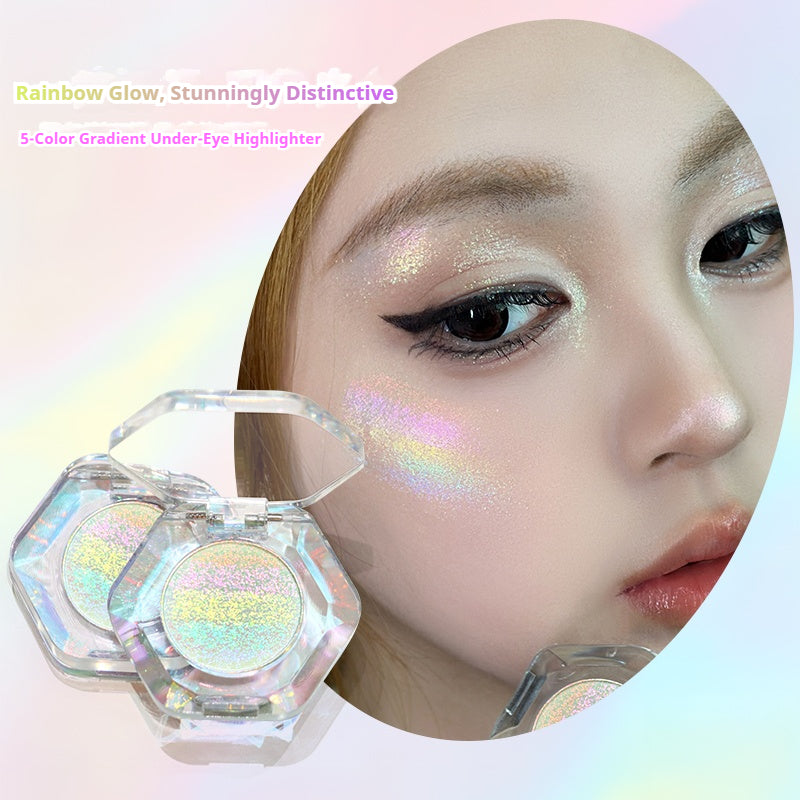 Тени для век Sunfeld Rainbow Chameleon High Light Flash, суперблеск, изысканный, яркий, цветной, для ежедневного макияжа глаз