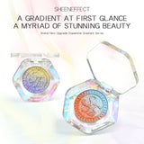 [Heavyweight New Product] Sheen Effect Chameleon Eyeshadow Palette, Single-Color Eyeshadow, 2-in-1 Blush & Highlighter