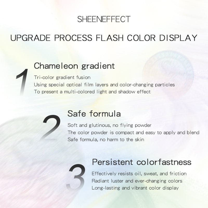 [Heavyweight New Product] Sheen Effect Chameleon Eyeshadow Palette, Single-Color Eyeshadow, 2-in-1 Blush & Highlighter