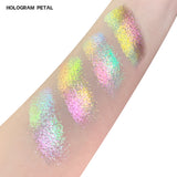 SHEEN EFFECT Multi-Chrome Chameleon Shift Eyeshadow Palette Duochrome Metallic Glitter Eye Makeup