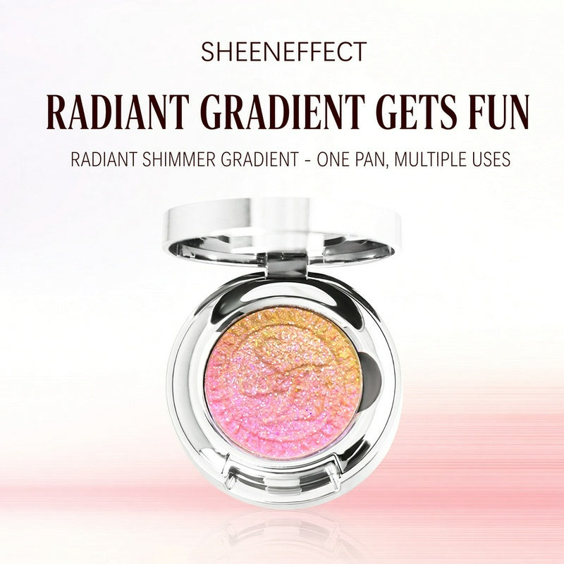 SheenEffect Holographic Gradient Eyeshadow & Highlighter,  Intense Glitter Pearl