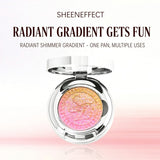 SheenEffect Holographic Gradient Eyeshadow & Highlighter,  Intense Glitter Pearl