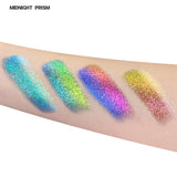 SHEEN EFFECT Multi-Chrome Chameleon Shift Eyeshadow Palette Duochrome Metallic Glitter Eye Makeup