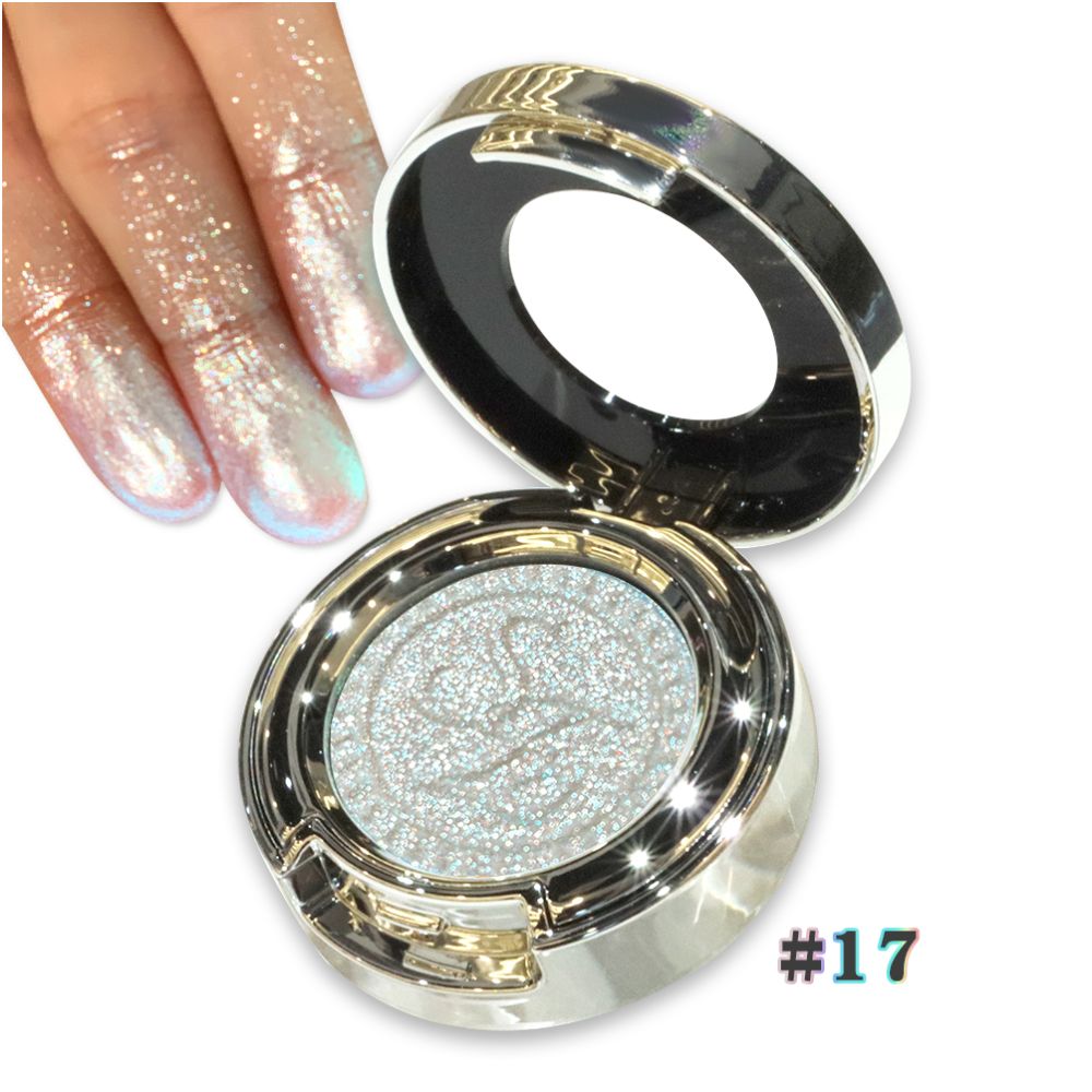 Sunfeld chameleon monochrome eye shadow highlight flash color sequins daily light color makeup eye makeup pearl color display disk image 1