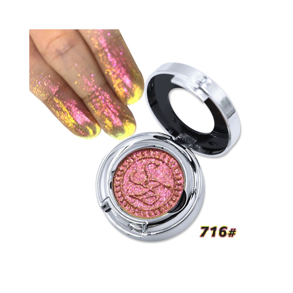 Sunfeld chameleon monochrome eye shadow highlight flash color sequins daily light color makeup eye makeup pearl color display disk image 4