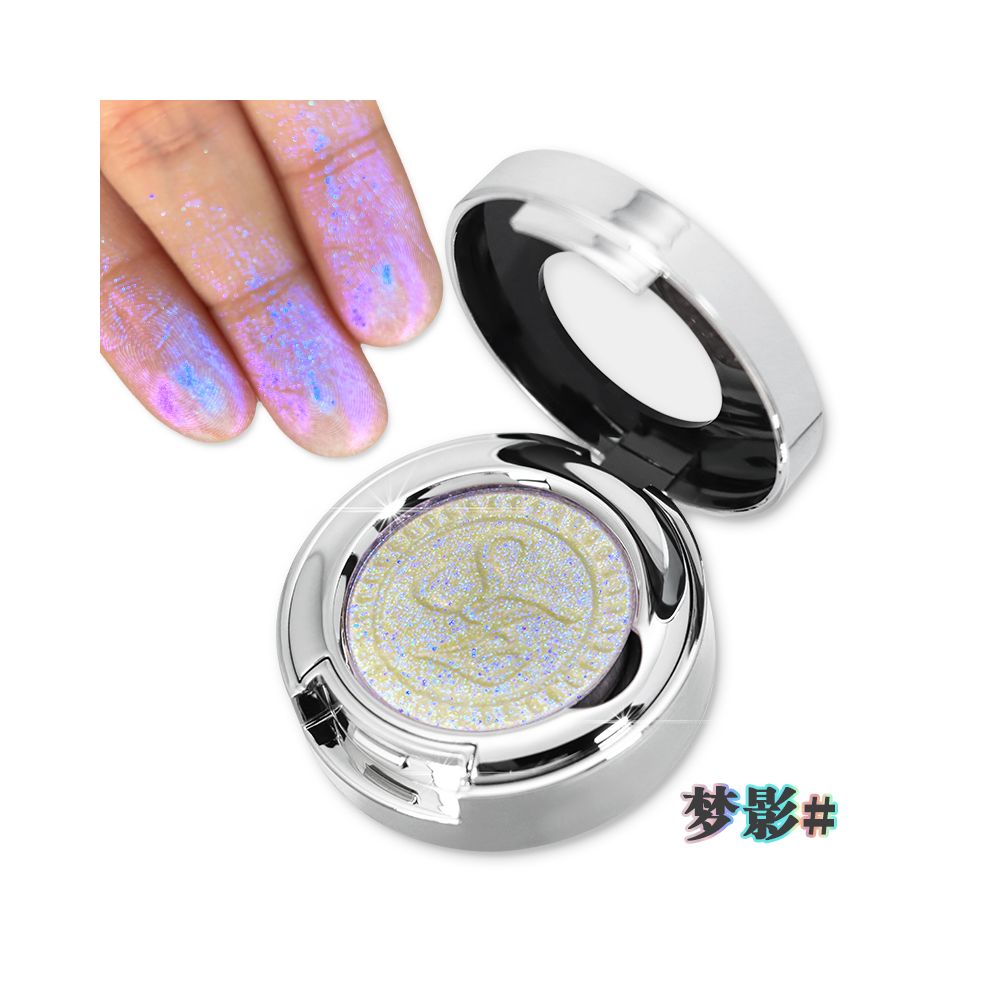 Sunfeld chameleon monochrome eye shadow highlight flash color sequins daily light color makeup eye makeup pearl color display disk image 30
