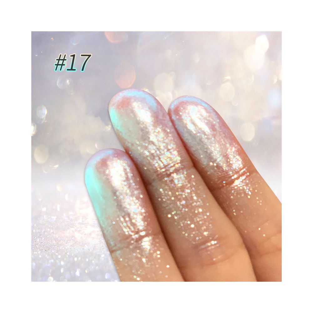 Waffett optical chameleon eye shadow highlight monochrome rich ice translucent explosion silver pearl light daily makeup image 2