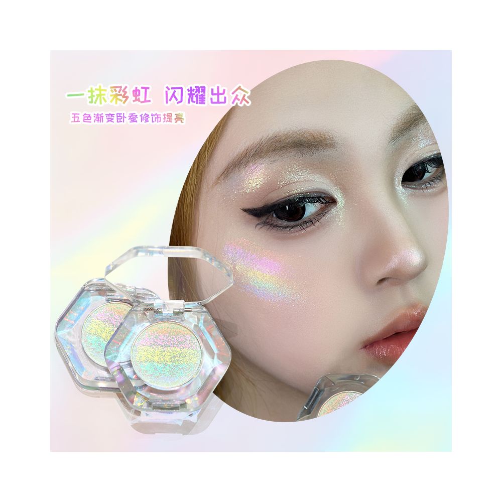 Sunfeld Rainbow Chameleon High Light Flash eye shadow Super Shine Fine Bright Color Display Daily Light Makeup Eye Makeup image 1