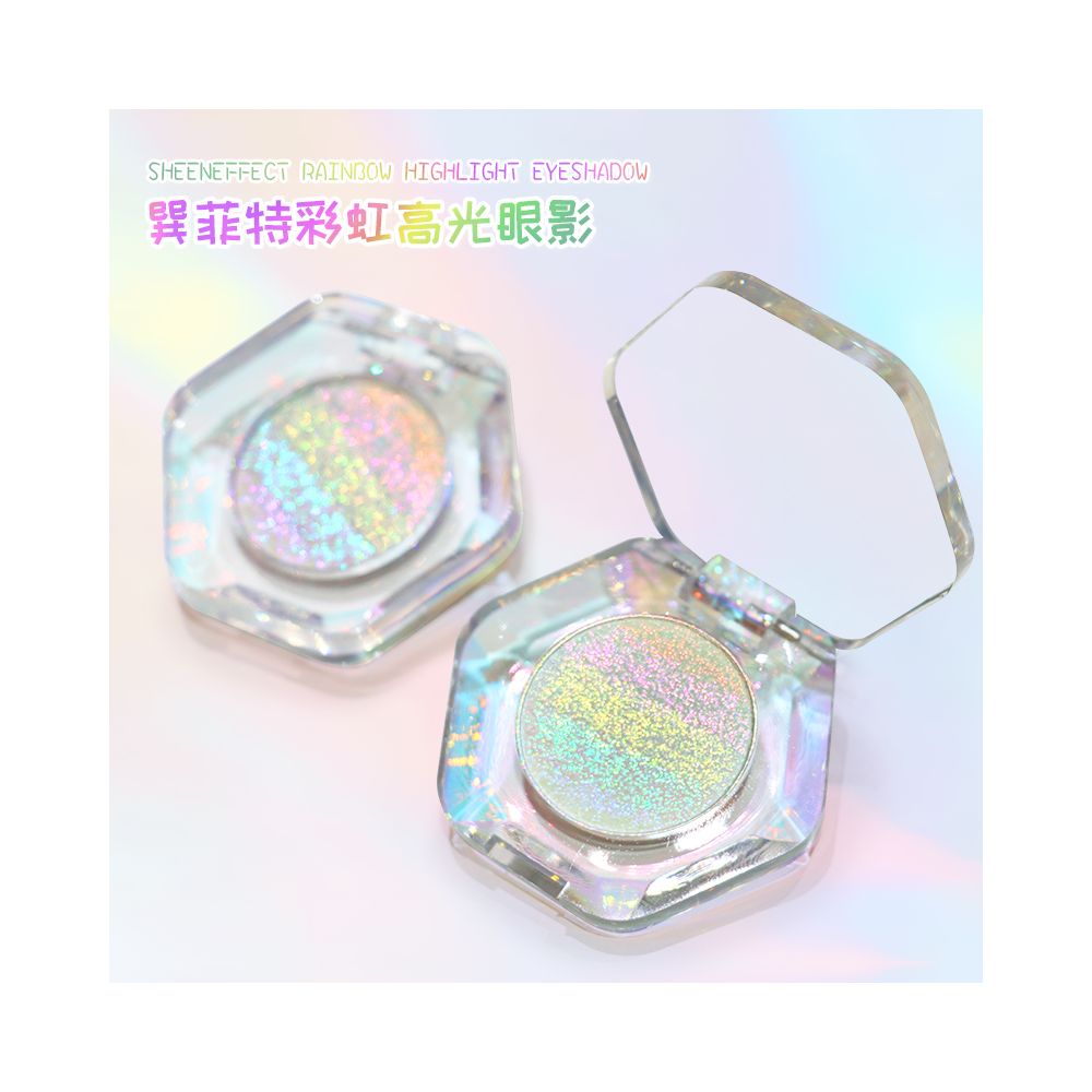 Sunfeld Rainbow Chameleon High Light Flash eye shadow Super Shine Fine Bright Color Display Daily Light Makeup Eye Makeup image 2