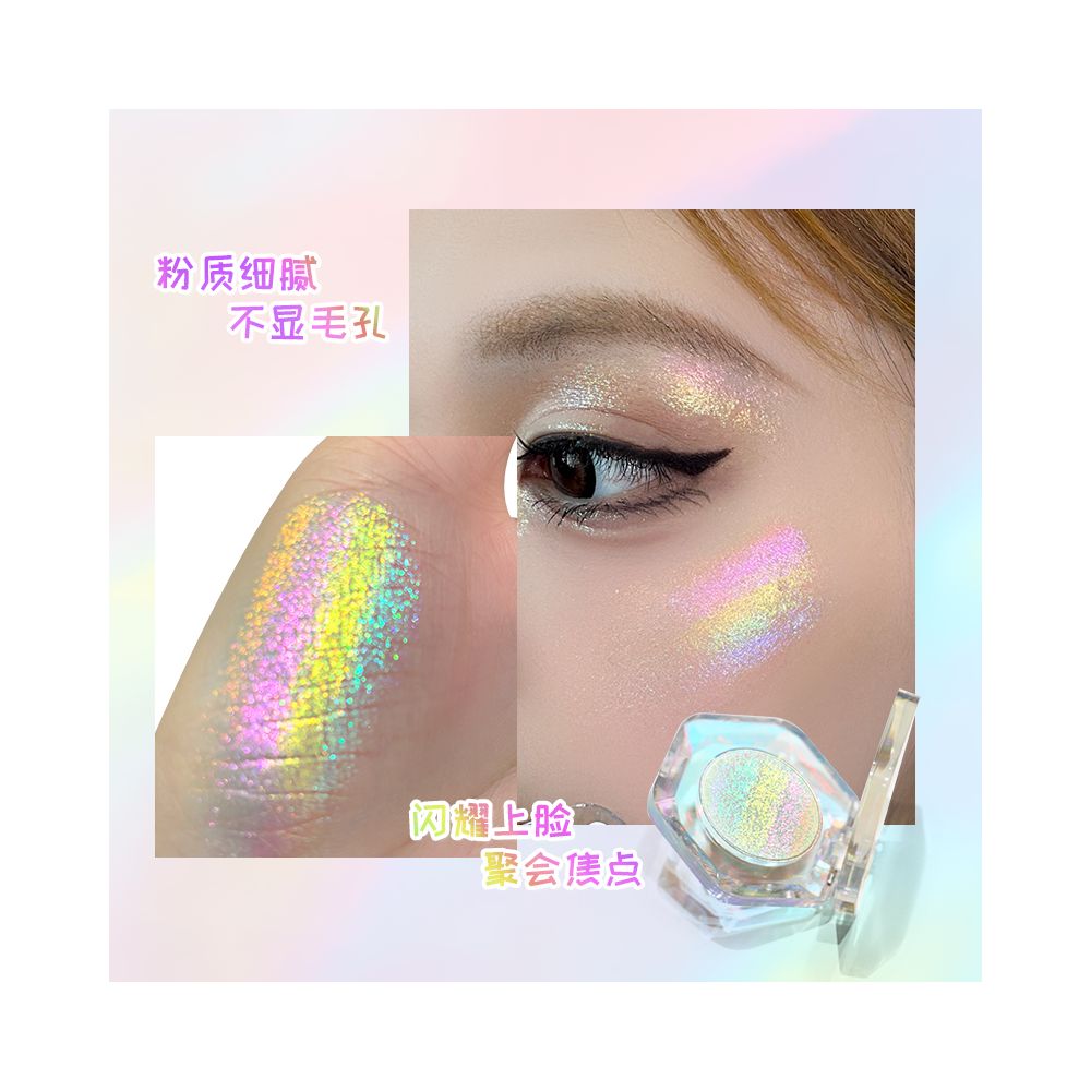Sunfeld Rainbow Chameleon High Light Flash eye shadow Super Shine Fine Bright Color Display Daily Light Makeup Eye Makeup image 3