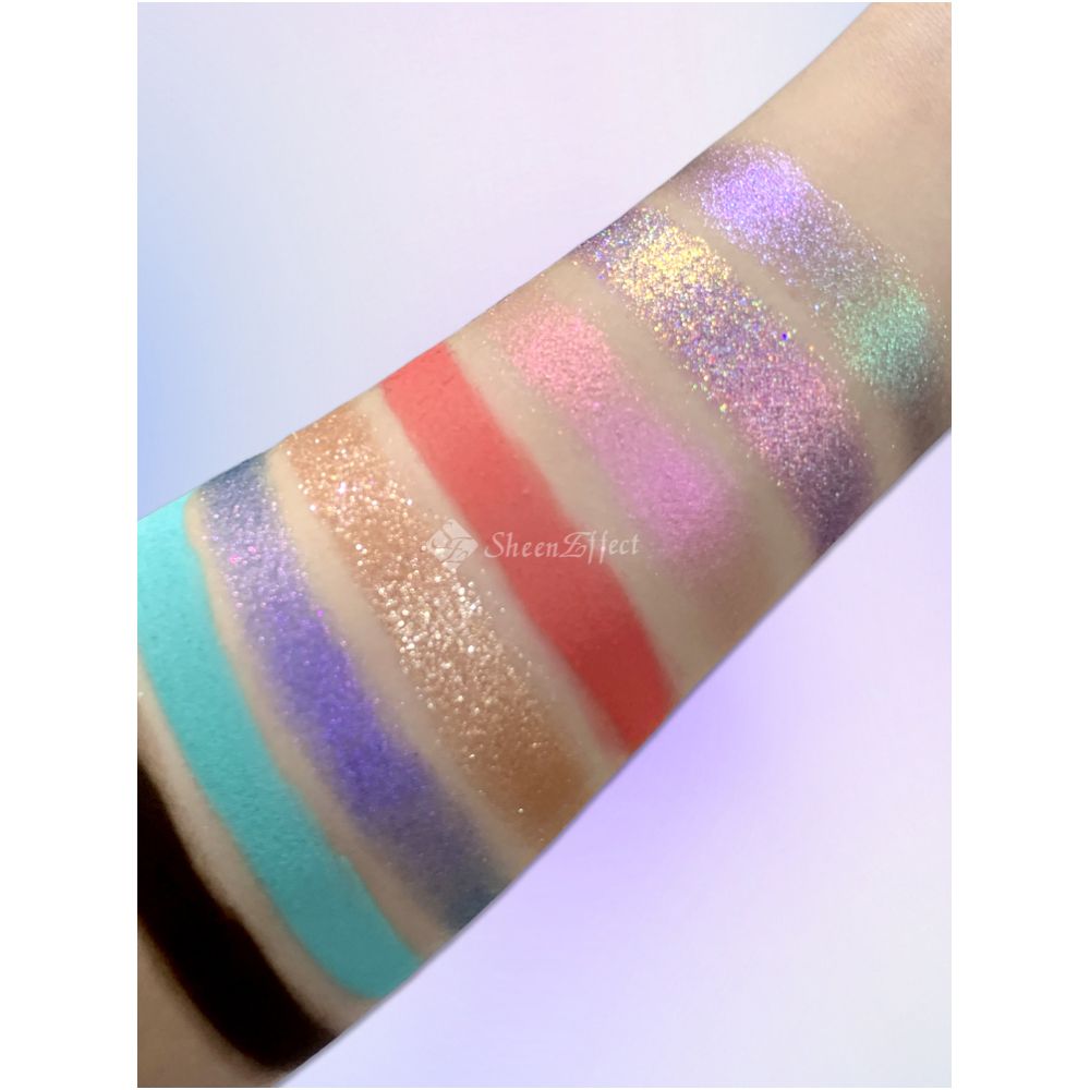 Sunfeld chameleon eight color eye shadow plate explodes shiny film sense of daily atmosphere play makeup eye makeup limit daily light makeup image 5