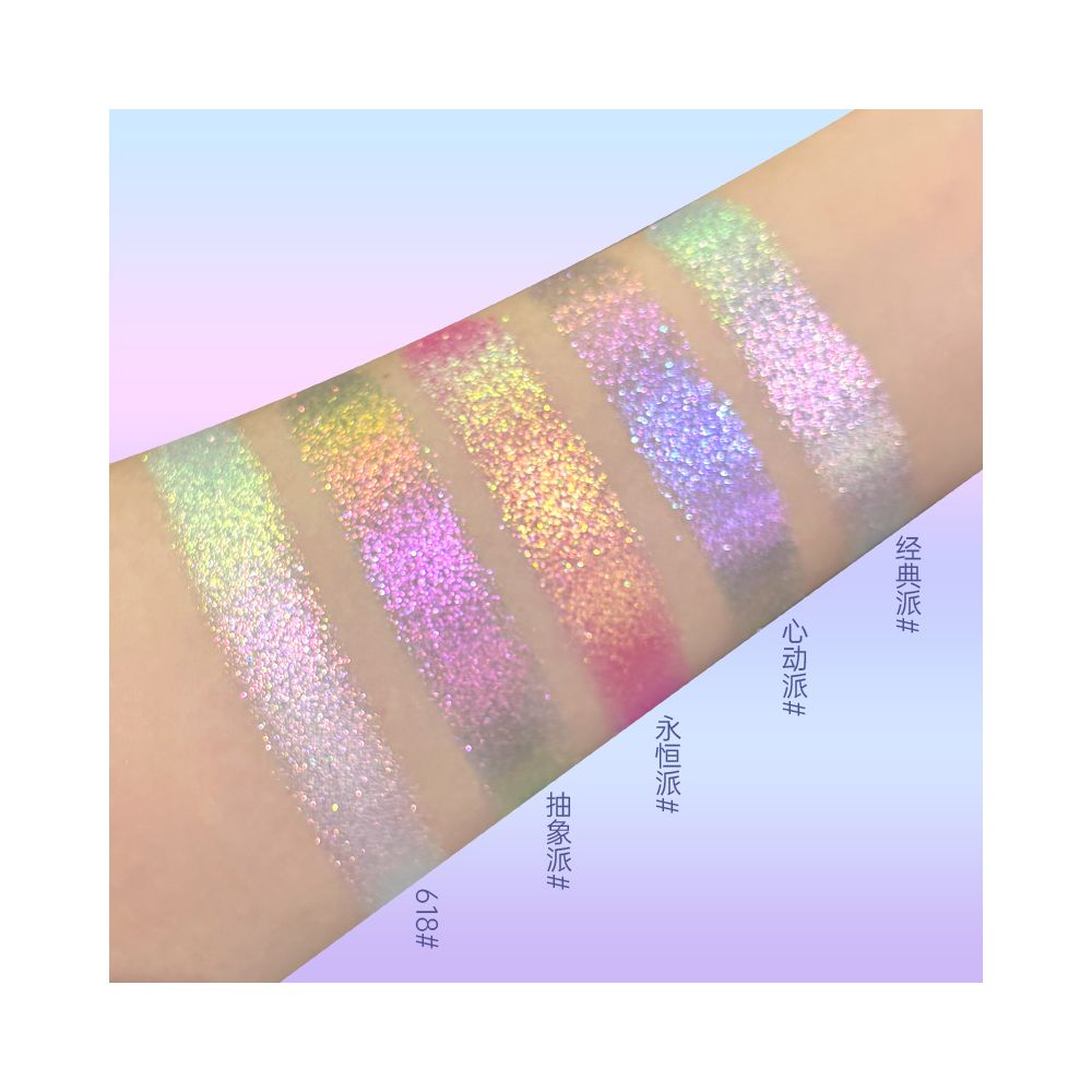Sunfeld Carnival Party Series Chameleon Monochrome eye shadow Daily Atmosphere Light Makeup Color Super Pop Shiner image 2