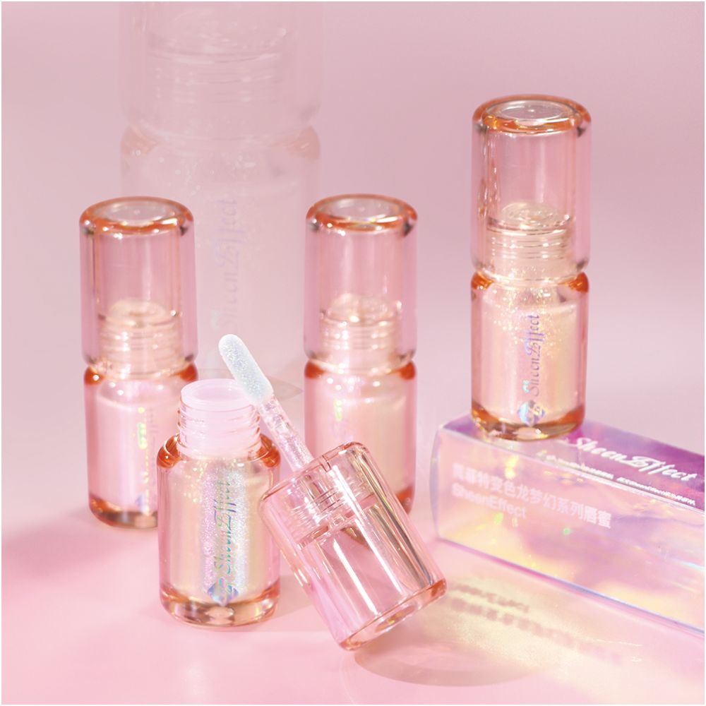 Xunfete Chameleon Dream Series Lip Gloss with Fine Glitter and High Brightness Mirror like Texture Transparent and Moisturizing Sparkling and Explosive Color Changing Effect image 0