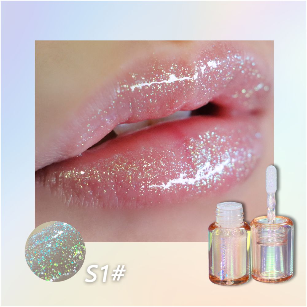 Xunfete Chameleon Dream Series Lip Gloss with Fine Glitter and High Brightness Mirror like Texture Transparent and Moisturizing Sparkling and Explosive Color Changing Effect image 7