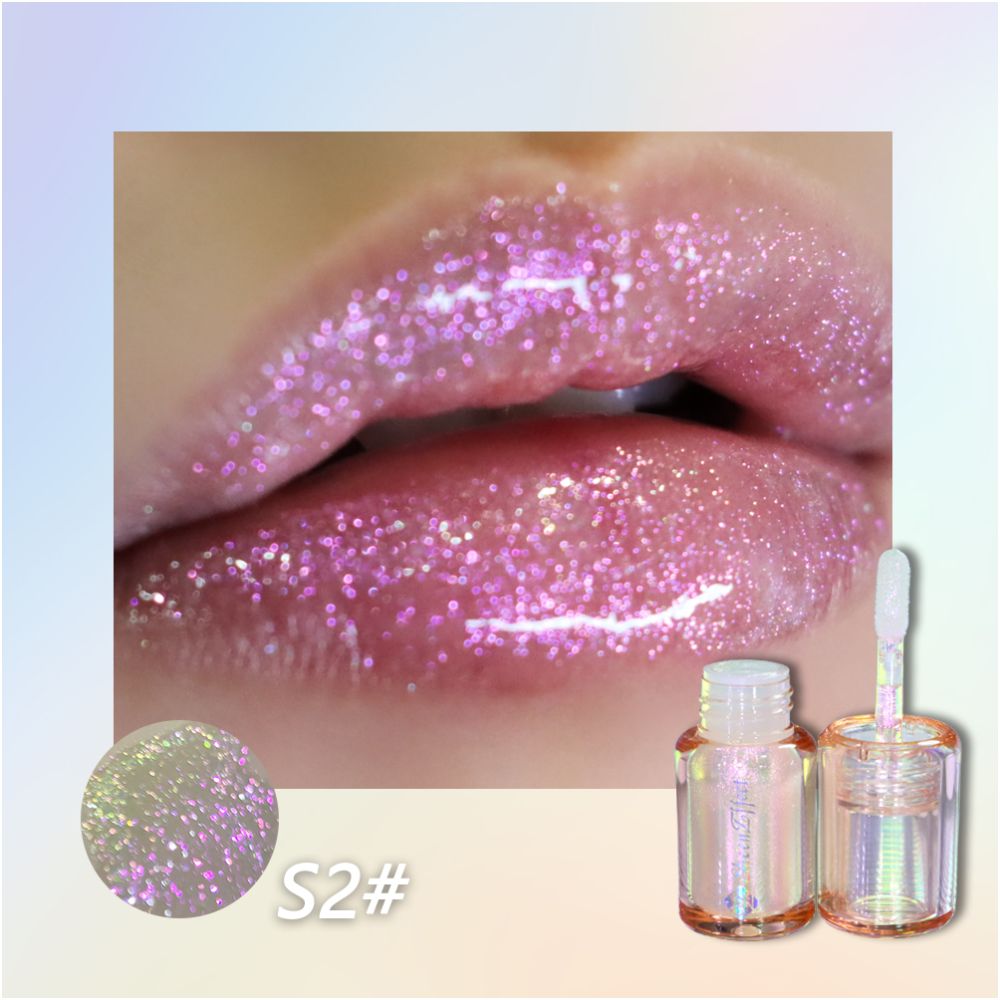 Xunfete Chameleon Dream Series Lip Gloss with Fine Glitter and High Brightness Mirror like Texture Transparent and Moisturizing Sparkling and Explosive Color Changing Effect image 9
