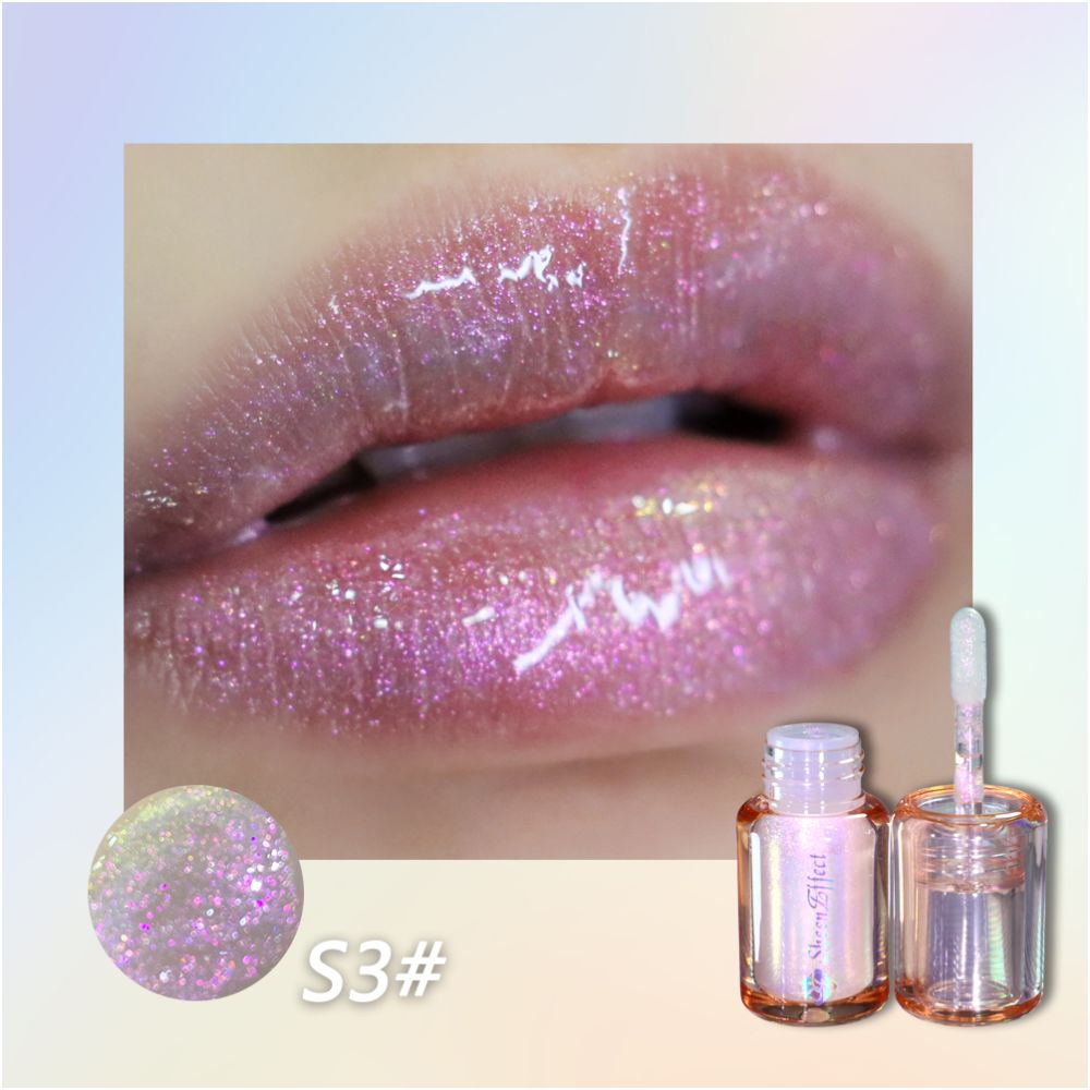 Xunfete Chameleon Dream Series Lip Gloss with Fine Glitter and High Brightness Mirror like Texture Transparent and Moisturizing Sparkling and Explosive Color Changing Effect image 10