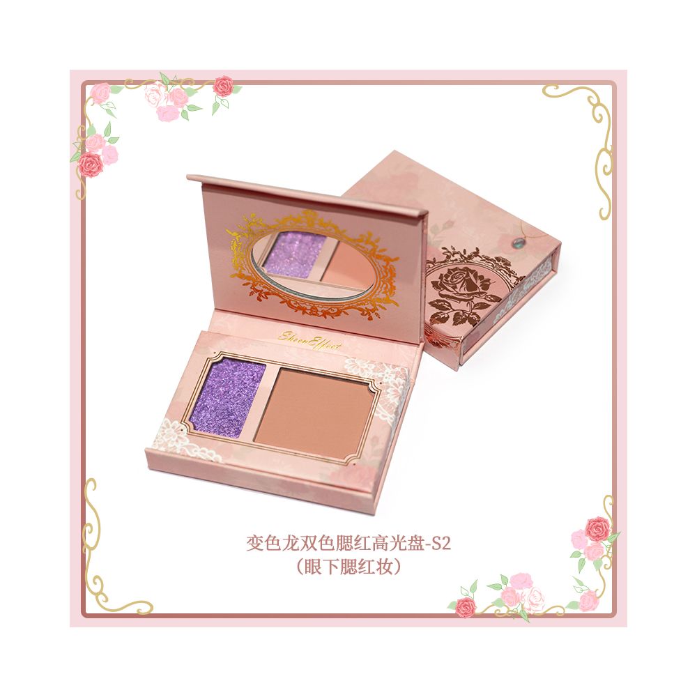 Sunfit Chameleon Two color Blush Highlighter Contouring Three in One Daily Light Makeup Atmosphere Brightening Modification image 9