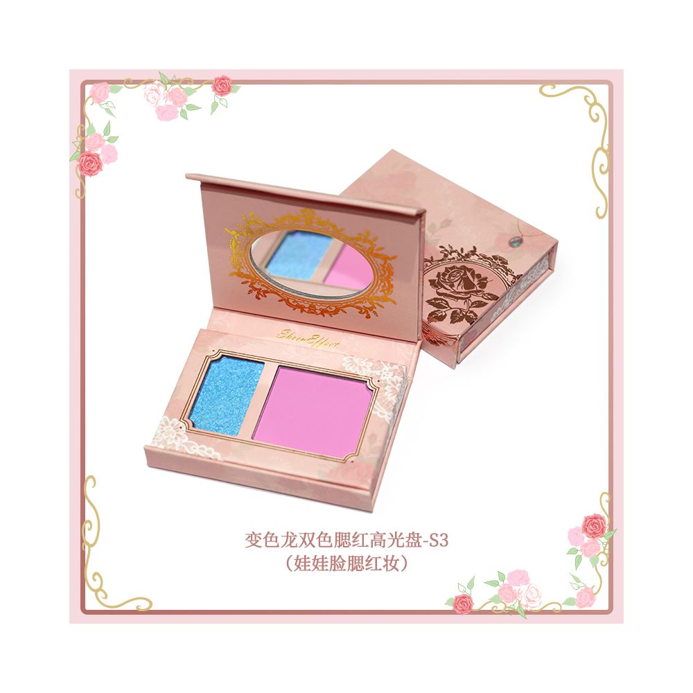 Sunfit Chameleon Two color Blush Highlighter Contouring Three in One Daily Light Makeup Atmosphere Brightening Modification image 10