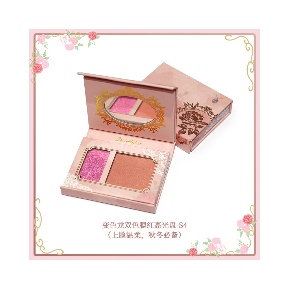 Sunfit Chameleon Two color Blush Highlighter Contouring Three in One Daily Light Makeup Atmosphere Brightening Modification image 12