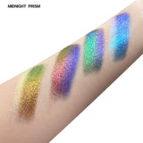 SHEEN EFFECT Multi-Chrome Chameleon Shift Eyeshadow Palette Duochrome Metallic Glitter Eye Makeup