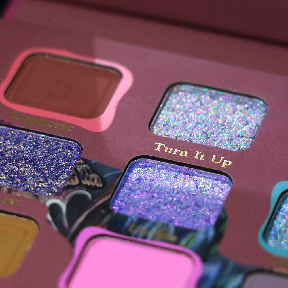 SheenEffect × Nicole Collaboration 9-Color Travel Eyeshadow Palette — Featuring Metallic Sparkle & Matte Finishes for Multi-Purpose Use (Eye Shadow, Contour & Base)