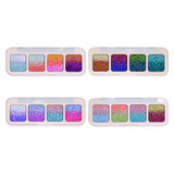 SHEEN EFFECT Multi-Chrome Chameleon Shift Eyeshadow Palette Duochrome Metallic Glitter Eye Makeup