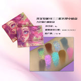 SheenEffect × Nicole Collaboration 9-Color Travel Eyeshadow Palette — Featuring Metallic Sparkle & Matte Finishes for Multi-Purpose Use (Eye Shadow, Contour & Base)