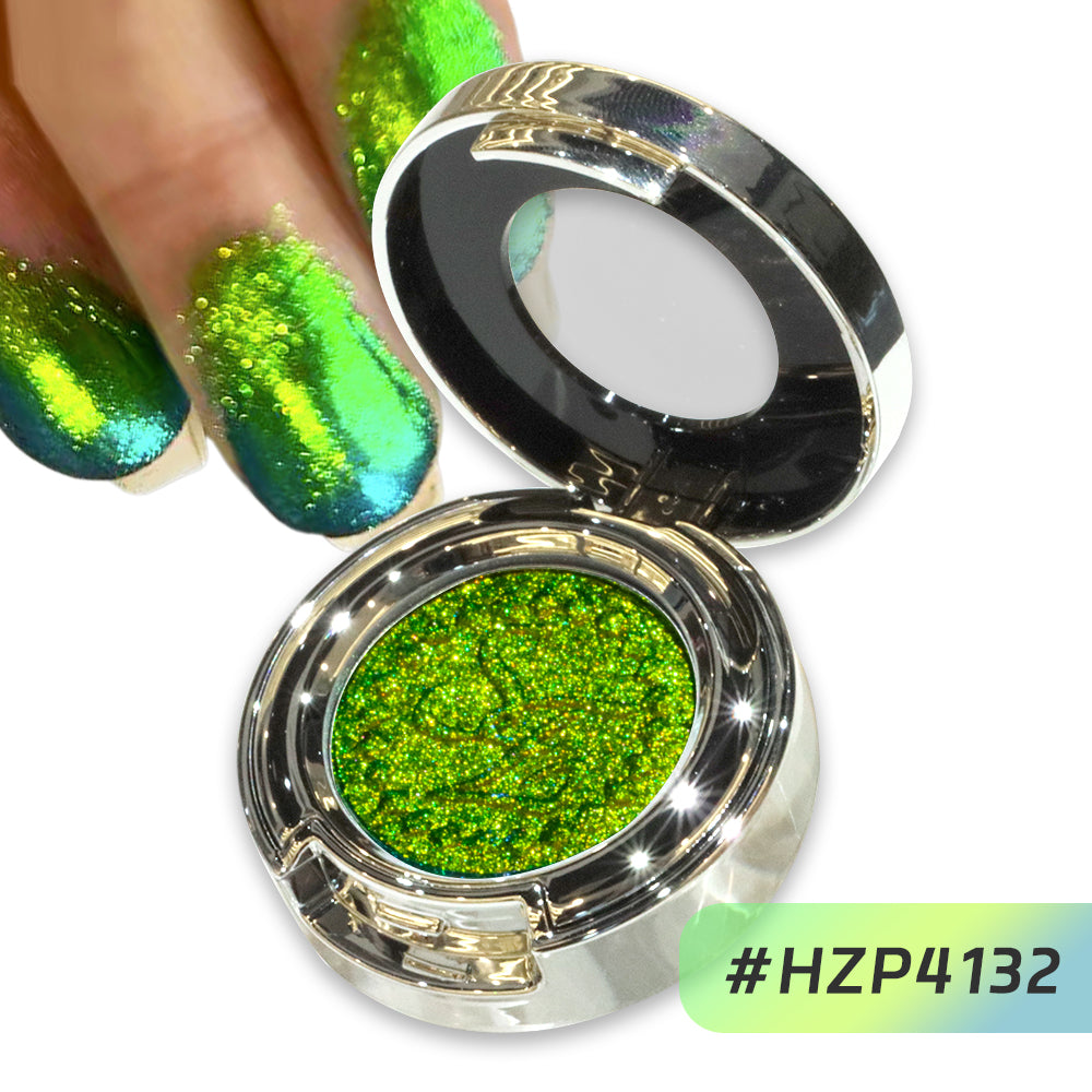 Sheen Effect Chameleon Monochrome Eyeshadow with Refined Shimmer and Glitter for Daily Natural Makeup