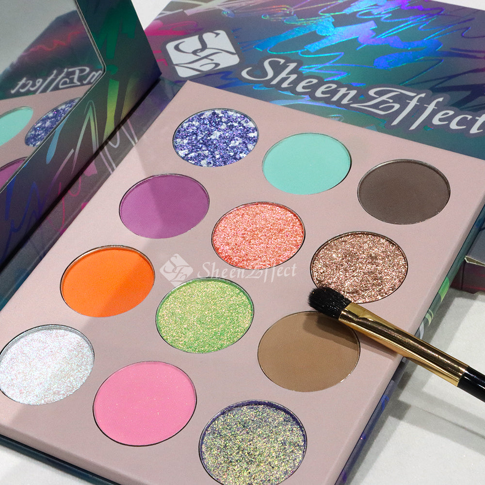 Тени для век Sunfeld Optical Chameleon Monochrome Highlight Novice Daily Light Makeup Universal White Summer Mome Tea