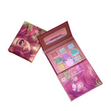 SheenEffect × Nicole Collaboration 9-Color Travel Eyeshadow Palette — Featuring Metallic Sparkle & Matte Finishes for Multi-Purpose Use (Eye Shadow, Contour & Base)