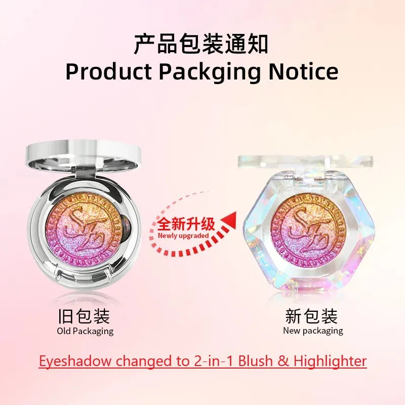 SheenEffect Chameleon Gradient Eyeshadow - Gradient Color, Blush & Highlighter 2-in-1