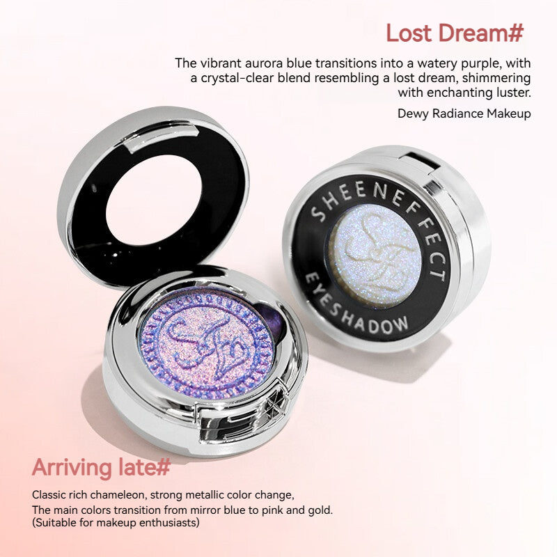 New Color SheenEffect Chasing Light Series Chameleon Eyeshadow Explosive Glitter Pearlescent Highlighter for Beginners Daily Light Makeup