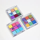 SheenEffect Most Popular Chameleon Eye Shadow Palette Flash Color Sequins Daily Makeup Fine Super Flash Color Makeup Eyeshadow Palette