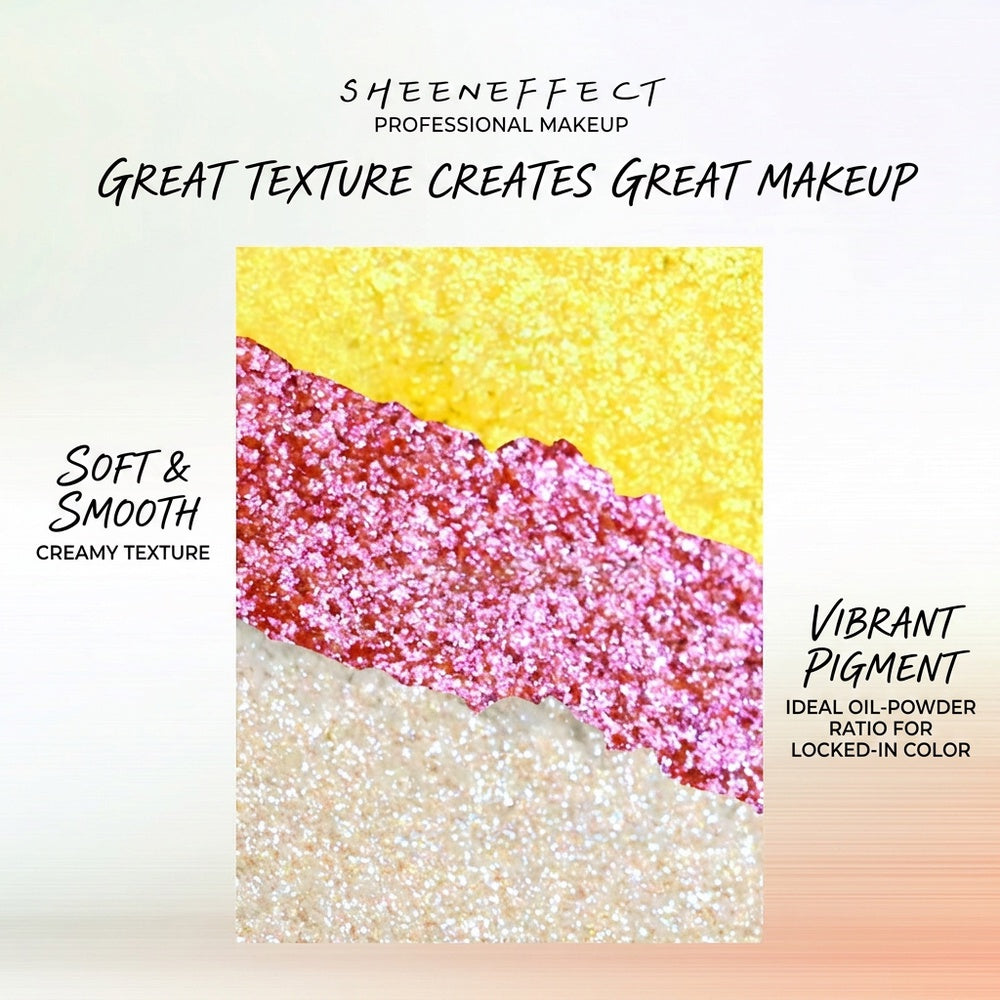 SheenEffect Most Popular Chameleon Eye Shadow Palette Flash Color Sequins Daily Makeup Fine Super Flash Color Makeup Eyeshadow Palette