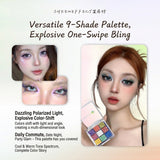 SheenEffect Most Popular Chameleon Eye Shadow Palette Flash Color Sequins Daily Makeup Fine Super Flash Color Makeup Eyeshadow Palette