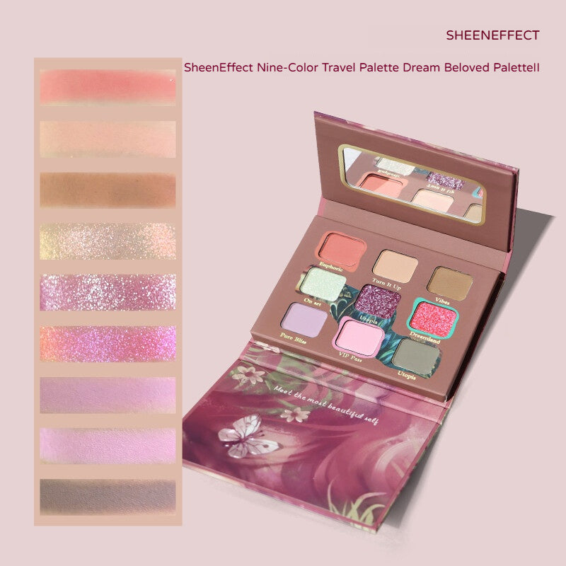 SheenEffect  SheenEffect Nine-Color Travel Palette(Eye Shadow, Contour & Base)