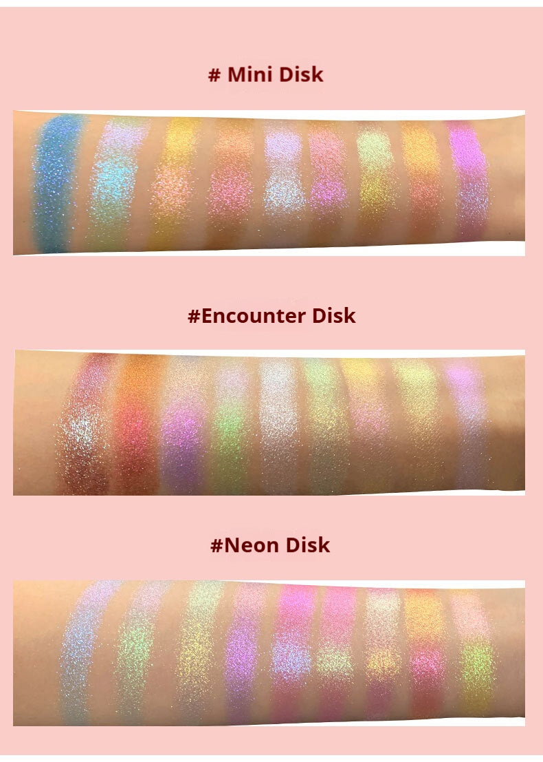 SheenEffect Most Popular Chameleon Eye Shadow Palette Flash Color Sequins Daily Makeup Fine Super Flash Color Makeup Eyeshadow Palette